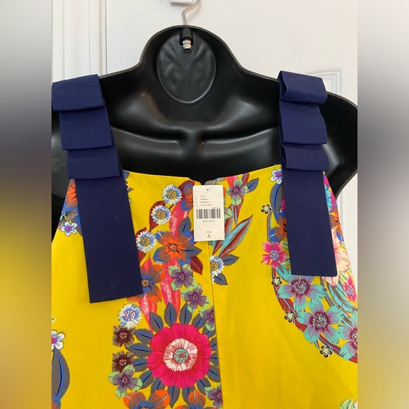 Maeve Anthropologie Yellow Floral Dress Size Small - Picture 6 of 9